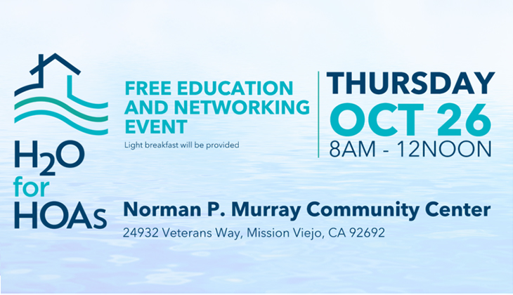 H2O for HOAs, Free Education and Networking Event